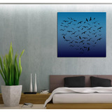 Vinilo Decorativo 60x60cm Azul Minimalista San Valentin