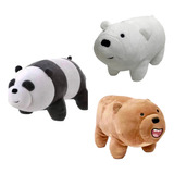 Set Peluches Osos Escandalosos Panda Polar Pardo Pack X3