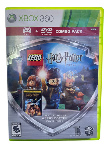 Jogo Lego Harry Potter Years 1-4 Com Filme Original Xbox 360