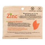 Zinc Dulzura (90 Porciones Con 15 Mg) Agro Servicio.
