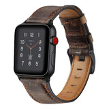 Correa De Piel Para Apple Watch Series Band 44 45 41 Mm, 8 7