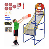 Juego De Aro De Baloncesto Para Niños,inflador + 5baloncesto