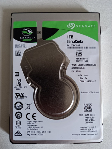 Hd Seagate Barracuda 1tb St1000lm048 Fw:sdm1 