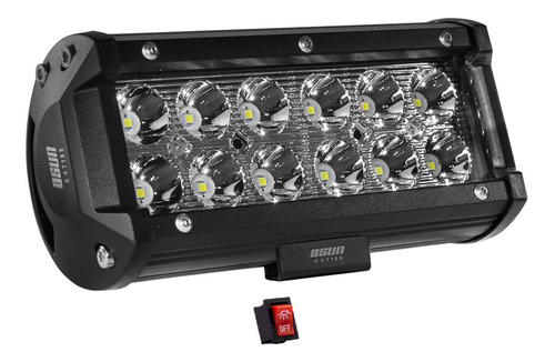 5 Faros Led 36w C/funcion Estrobo Tipo Barra 4x4/camion/jeep