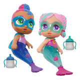 Mini Muñecas Super Cute Sirena X2 Con Accesorios