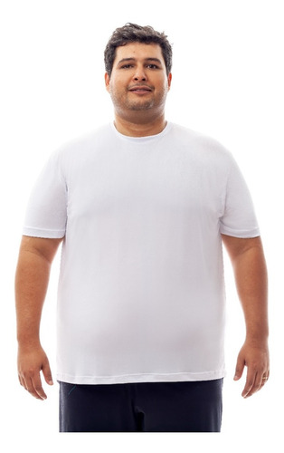 Camiseta Plus Size Dry Fit Proteção Solar Tecido Malha Fria