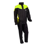 Traje Impermeable Para Moto R7 Racing Negro/ Neon Premium