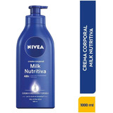 Crema Nivea Milk Nutritiva X 1000 Ml - mL a $54