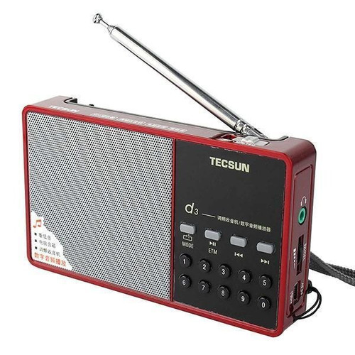 Rádio Receptor Tecsun D3 Fm Leitor Mp3 Alto Desempenho