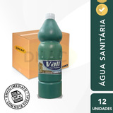 Kit 12 Candida Água Sanitária Desinfetante 1l - Vall
