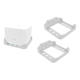 2x Suporte Parede Compatível Roteador Multi Cube Mesh Ac1200 Cor Branco