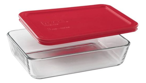 Contenedor Rectangular Simply Store Tapa Roja 750ml Pyrex