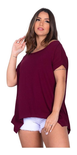 Roupas Femininas Plus Size Blusa Ciganinha Ombro A Ombro  