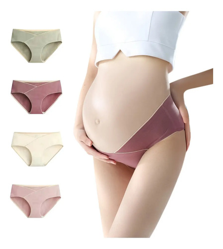 Calzones Maternidad Lumilace Cintura Baja Cómodos Pack X4