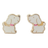 Amor Eterno - Broqueles Deluxe Perrito / Aretes / Oro 10k