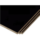 Placa Melamina Mdf Fibro Fácil Negro 5,5mm 1.83 X 2.60