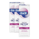 Oral-b Pasta Dental Encías Detox Sensitive Care 3 Pzs 75 Ml