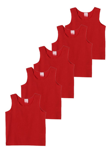 Combo X5 Camisetas Esqueleto Para Bebé En Bayetilla Roja