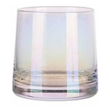 Vaso De Vidrio P/velas Diseño Exclusivo Tornasolado Pack X 6