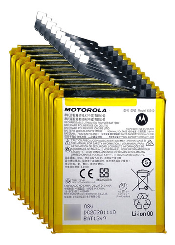 10 Baterías Motorola Ks40 Original Mayoreo E6 Play E6i E6s
