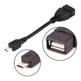 Cabo Adaptador Para Celular Otg Micro Usb V8 / Usb