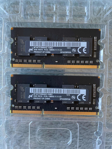 Memoria Ram 2gb 1rx16 Pc3l Notebook/macbook Pro/ultrabook