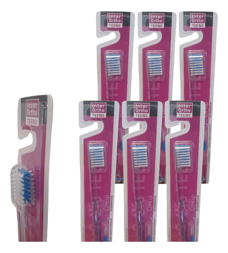 Cepillo Dental Brackets Infantil Cabezal 35 Medio / 6 Piezas