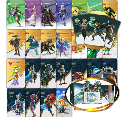 24 Tarjetas Nfc Amiibo - Colección Zelda + Link Awakening