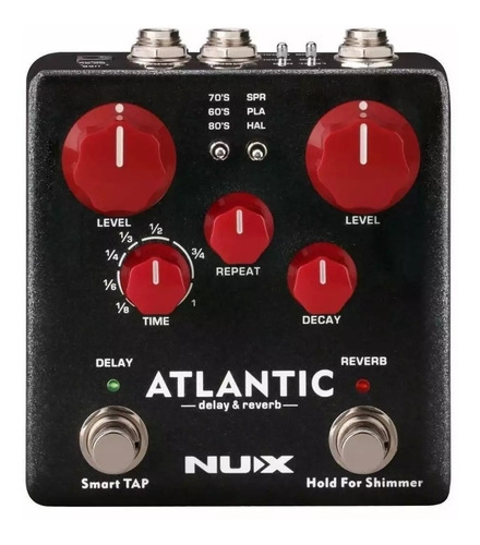 Pedal Nux Ndr-5 Atlantic Delay Y Reverb Guitarra Electrica