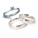 Argollas Oro Plata Matrimonio +anillo Compromiso Pareja Opa5