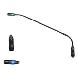 Microfone Com Fio Gooseneck Lyco Gs61 Cor Preto