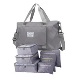 Set Bolso Viaje Extensible Mas Organizador De Valija Ropa