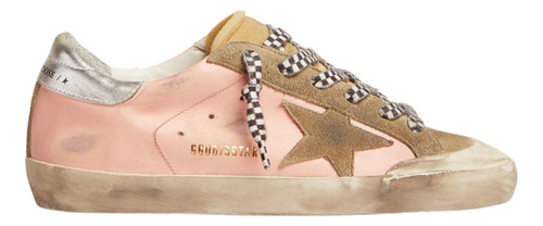 Tennis Golden Goose Super Star Rosa Con Marron 