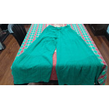 Pantalón Palazzo Indiastyle Algodón 100% Talle 42 Verde