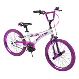 Bicicleta Para Niñas Estilo Bmx Jazzmin Rin 20 Huffy 23099 Color Blanco