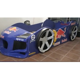 Cama Auto Infantil. Red Bull. Con Luz Y Puertas