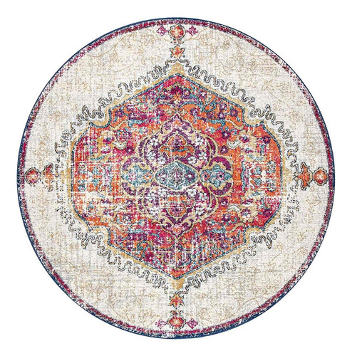  Maranda Vintage Medallion Rug,  Round, Multi