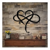 Decoración De Pared De Metal Con Forma De Corazón Infinito