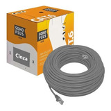 Cabo De Rede Giga Crimpado Lan Rj45 Furukawa Cat6 Cinza 10m