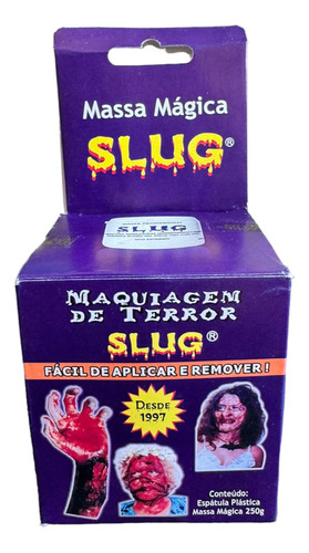 Massa Slug Maquiagem 250g Artística Halloween Teatral Terror