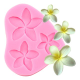 1pcs Molde De Silicona Flor De Plumeria Fondant Pasta Resina