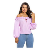 Blusa Elegante De Moda Para Dama Crop Top Blusa 438 Ka