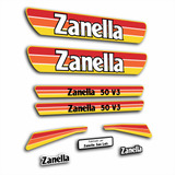 Calcos Zanella 50 V3 Laminadas Modelo Naranja