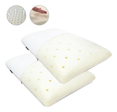 Almohada Ortopédica Espuma Memory Foam X 2 Unidades