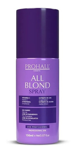 Prohall Spray Matizador Protetor Térmico All Blond Pra Loiro