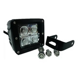 Faro Auxiliar 4 Led Cuadrado 16w Moto Cuatri 4x4 Potencia