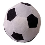 Cojin Balon De Futbol De Peluche Blanco Y Negro 