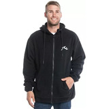 Campera Canguro De Polar Rusty One Hit Zip Polar