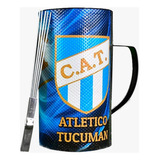  Vaso Guiro Atletico Tucuman Oficial Ploteado Con Raspador 