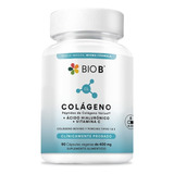 Bio B 90 Cápsulas Colágeno + Ácido Hialurónico + Vitamina C Sabor N/a